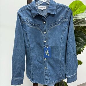 Panhandle Slim Blue Denim Shirt